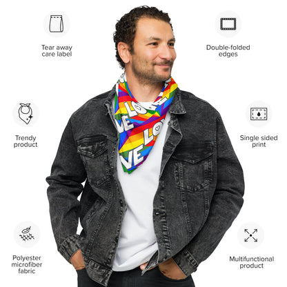 All-over Pride Print Bandana