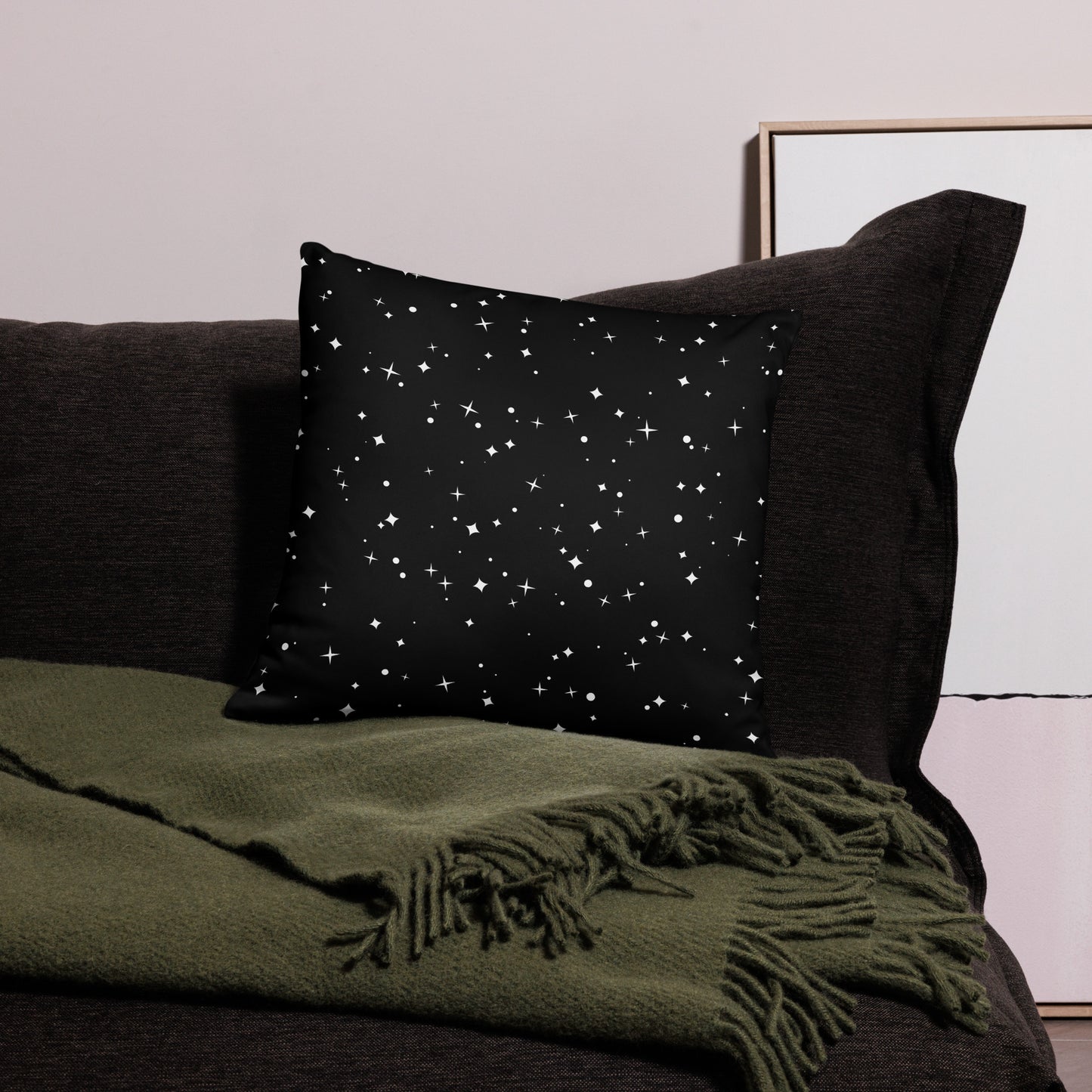 Colorful Space Cat Basic Pillow Kelsey's Korner Designed