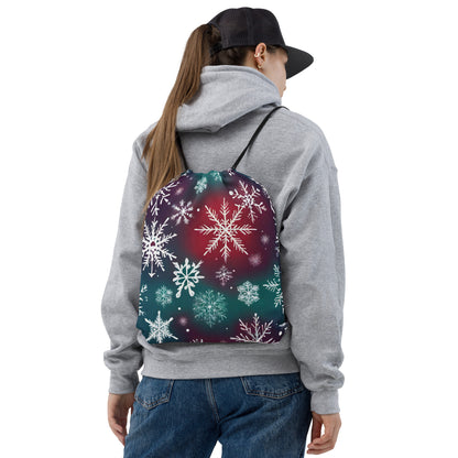 Snowflake Drawstring bag