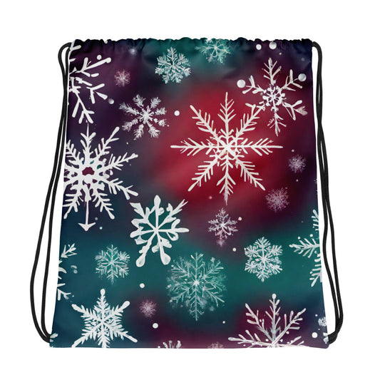 Snowflake Drawstring bag