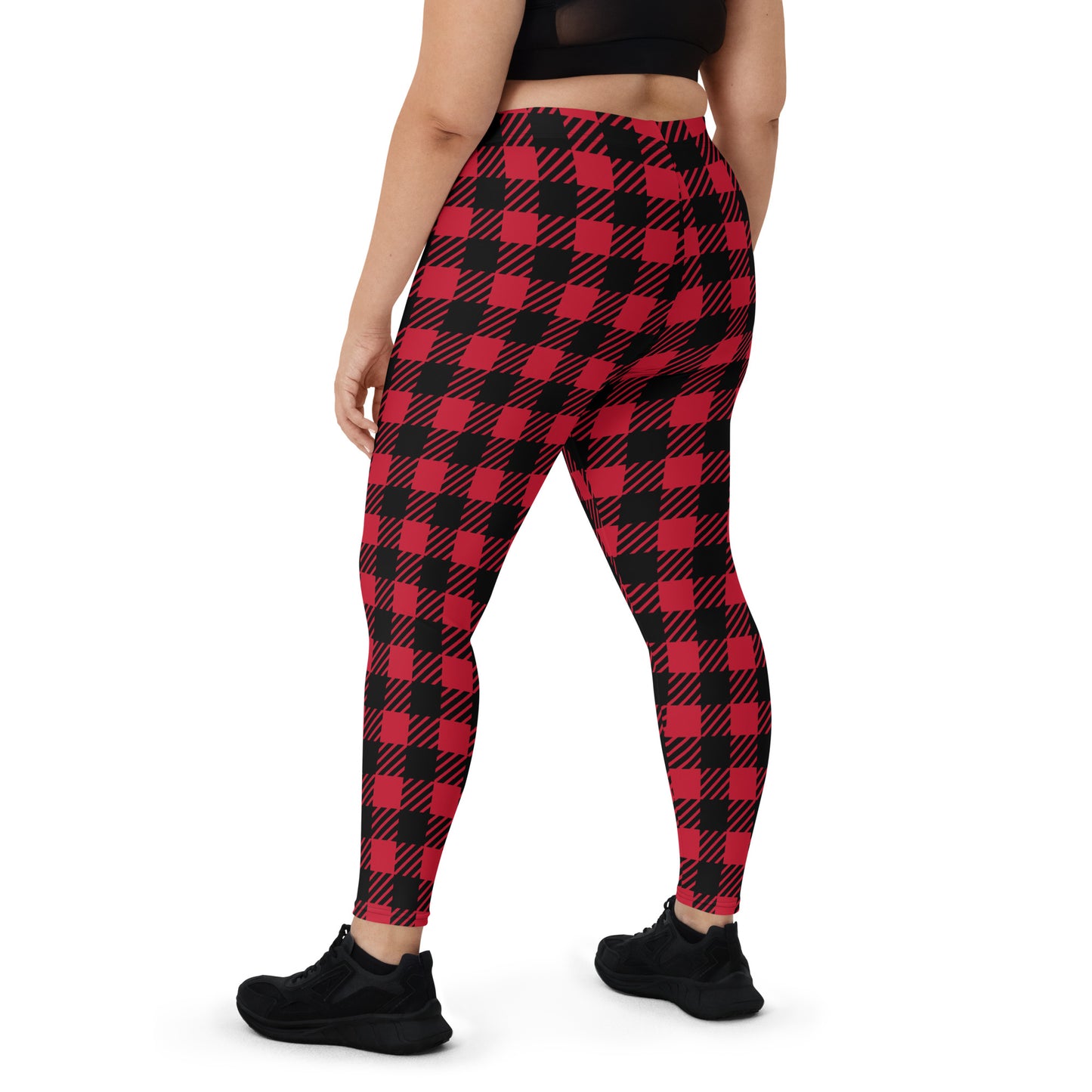 Red Buffalo Plaid Women's Leggings