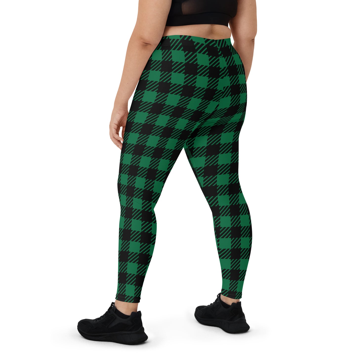 Green Plaid Women's Leggings