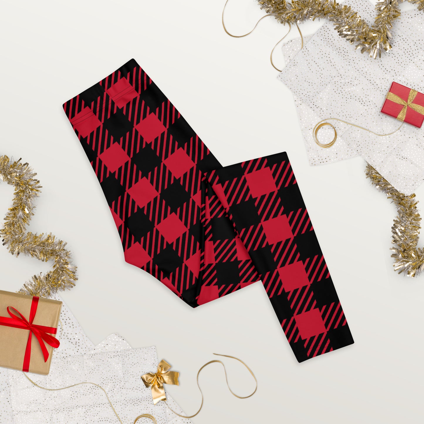 Buffalo Plaid Womens Matching Family Leggings