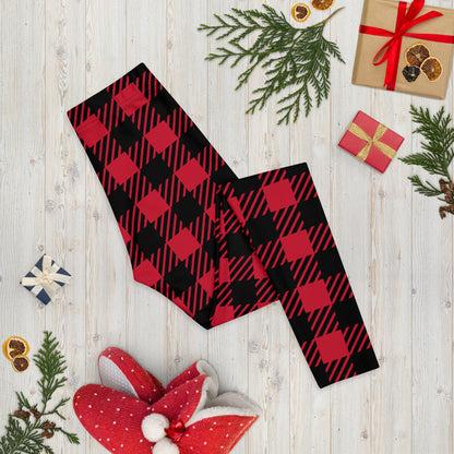 Red Buffalo Plaid Women's Leggings