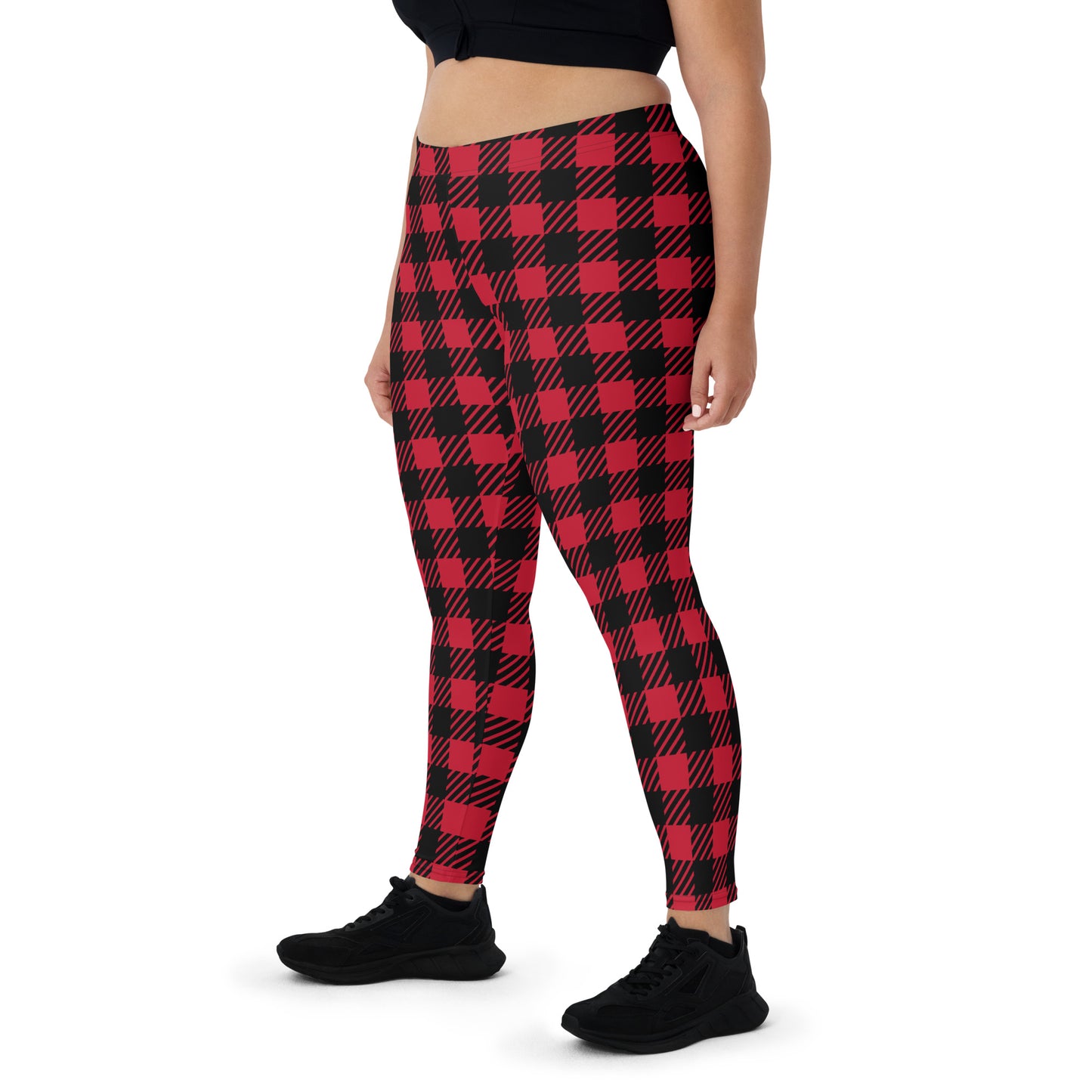 Red Buffalo Plaid Women's Leggings