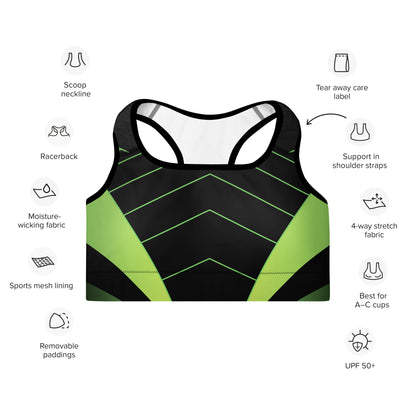 Women's Padded Sports Bra Kelsey's Korner Designed