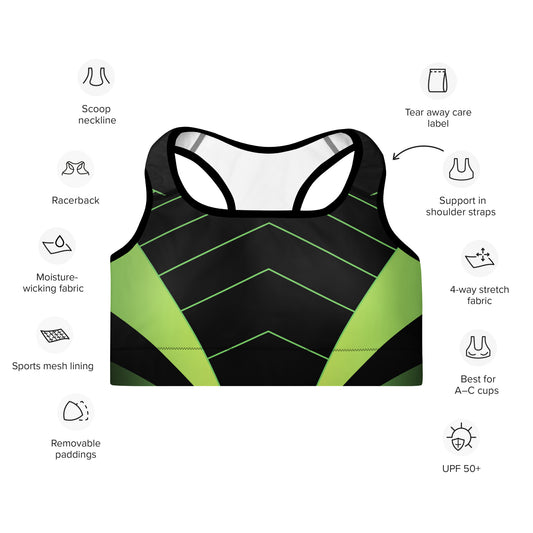 Women's Padded Sports Bra Kelsey's Korner Designed