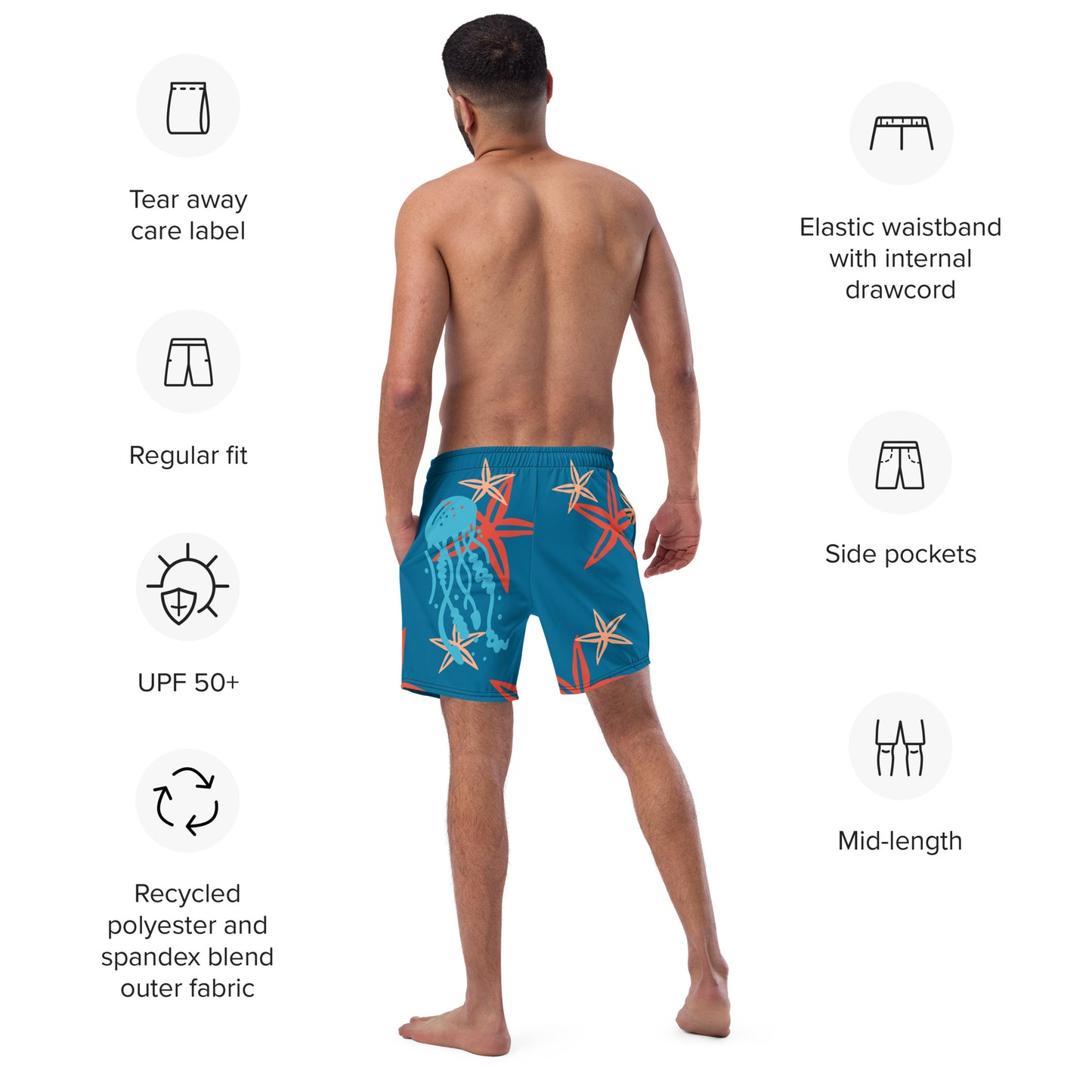 Men's swim trunks Under the Sea