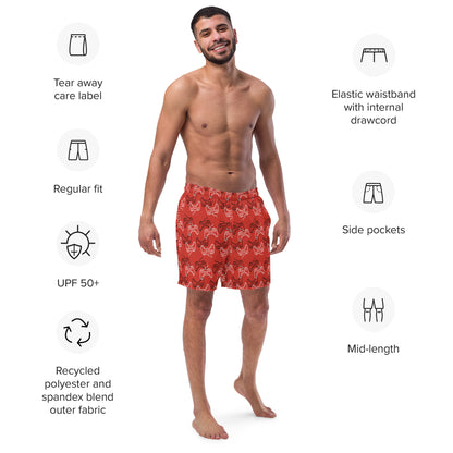 Men's Swim Trunks Game Controller Gamer with Pockets