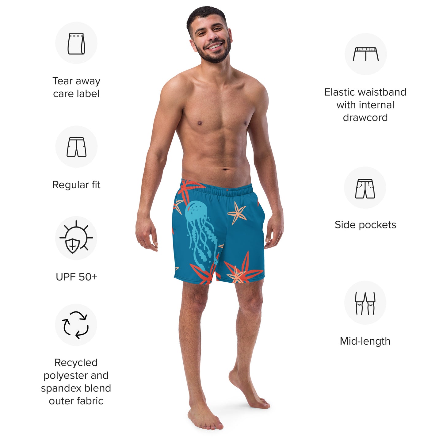 Men's swim trunks Under the Sea