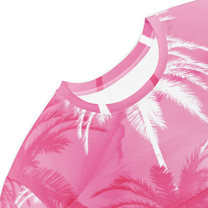 Pink Palm T-shirt dress