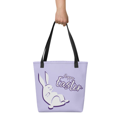 Easter Hunt Purple Bunny Tote bag