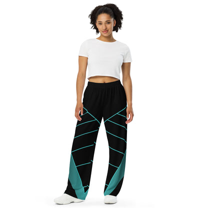 All-over print unisex wide-leg pants Kelsey's Korner Designed