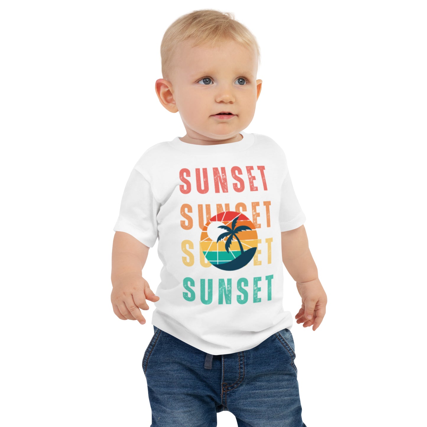 Baby Jersey Short Sleeve Tee Summer Sunset