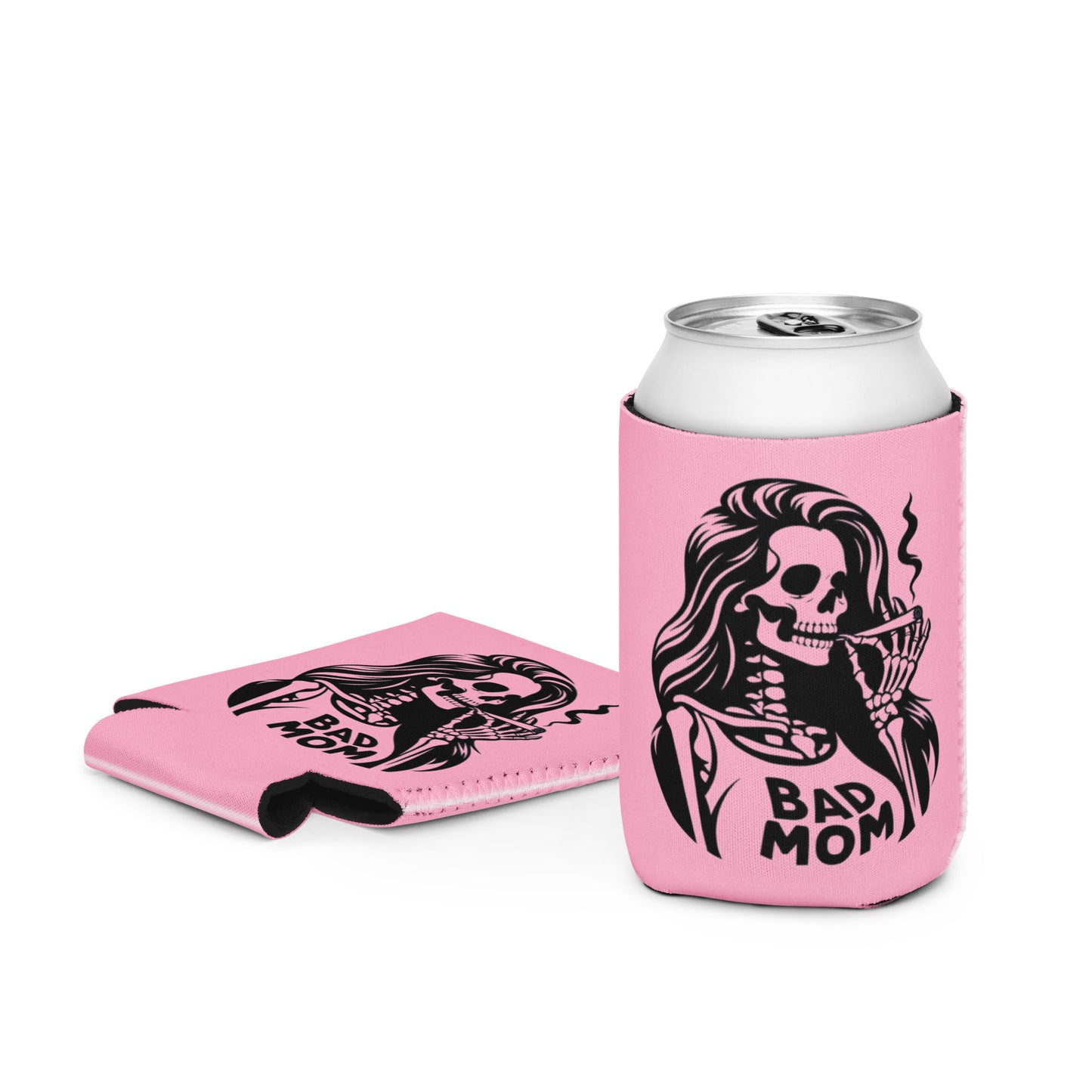 Can cooler Halloween Bad Moms Cotton Candy Pink