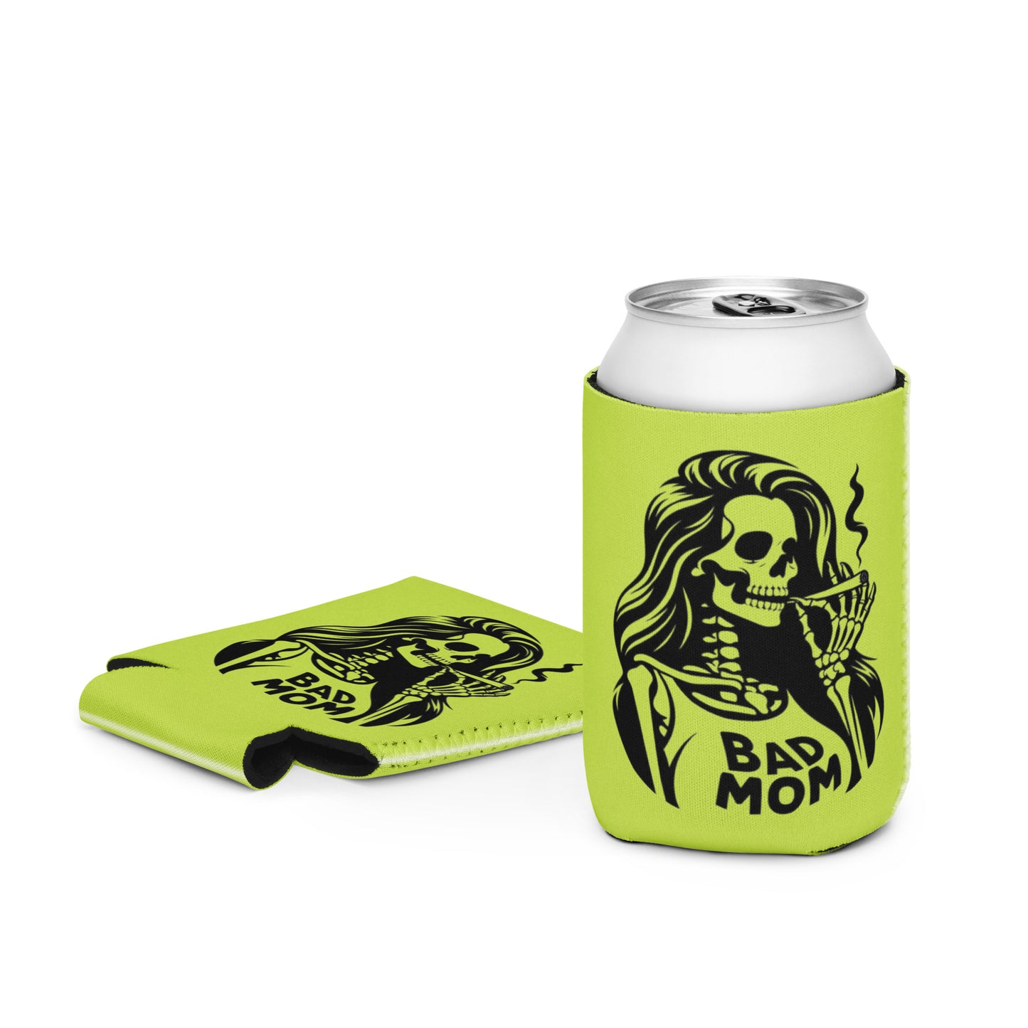 Can cooler Halloween Bad Mom Mindaro Green