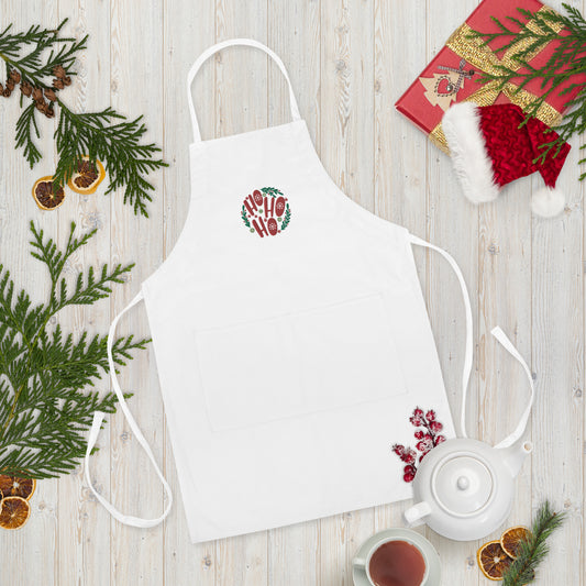 Holiday Embroidered Apron