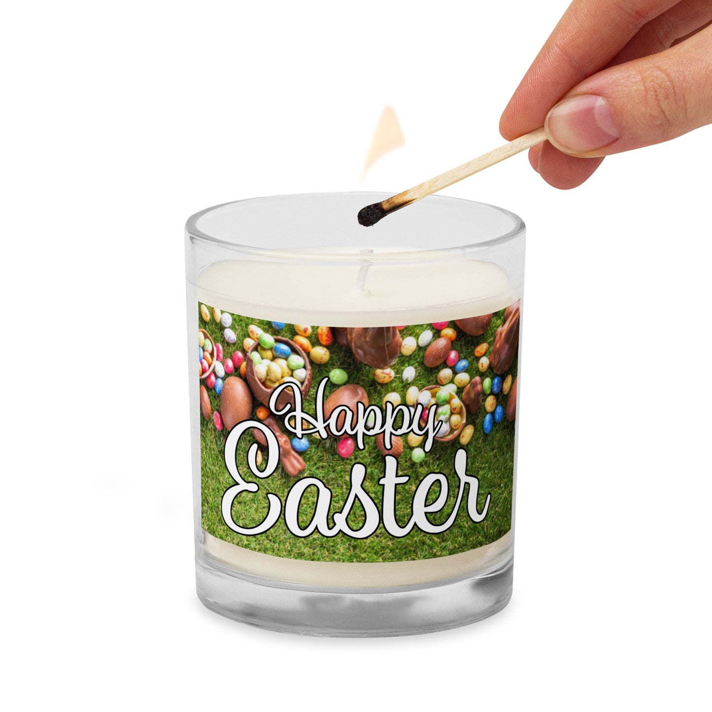 Easter Glass jar soy wax candle