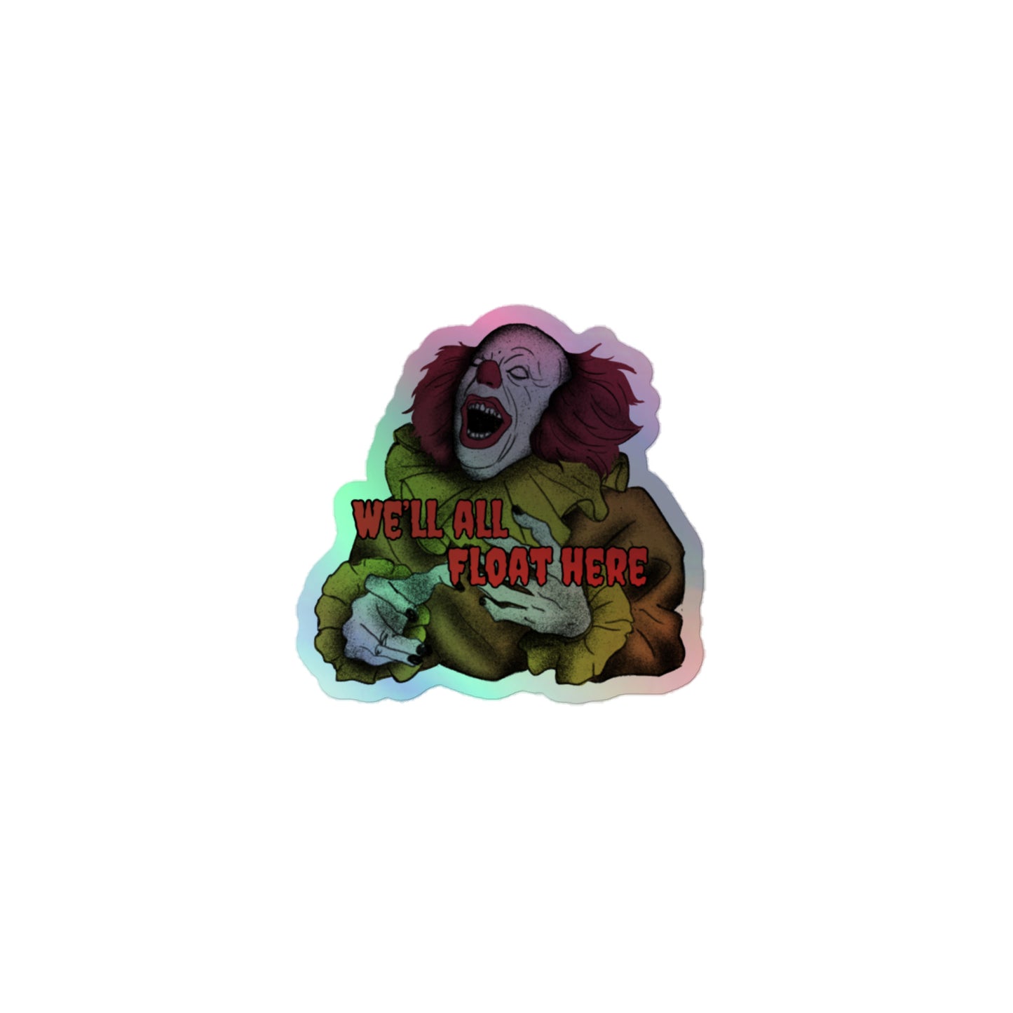 Holographic stickers Pennywise