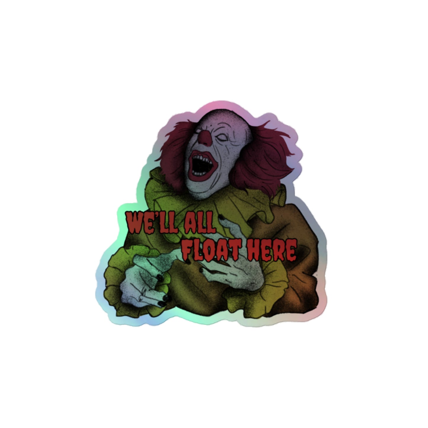 Holographic stickers Pennywise