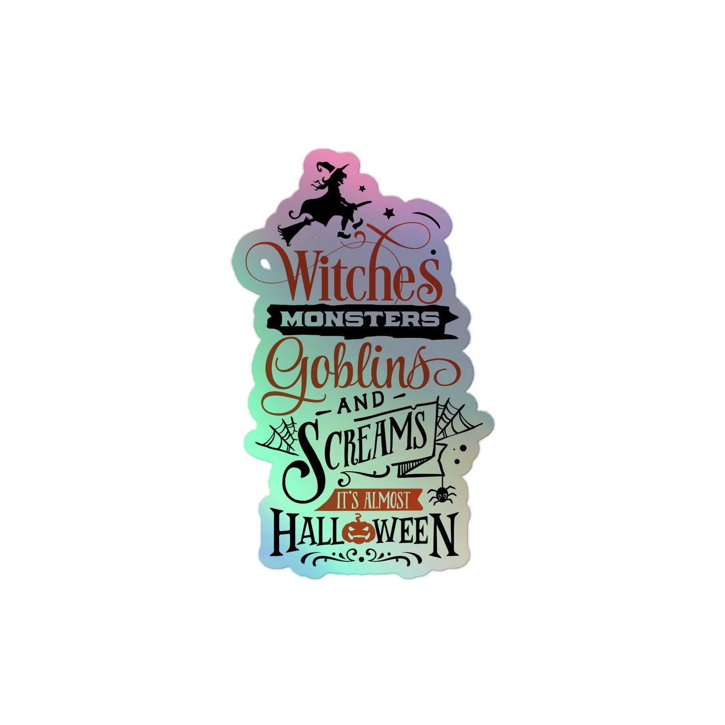 Holographic stickers Halloween