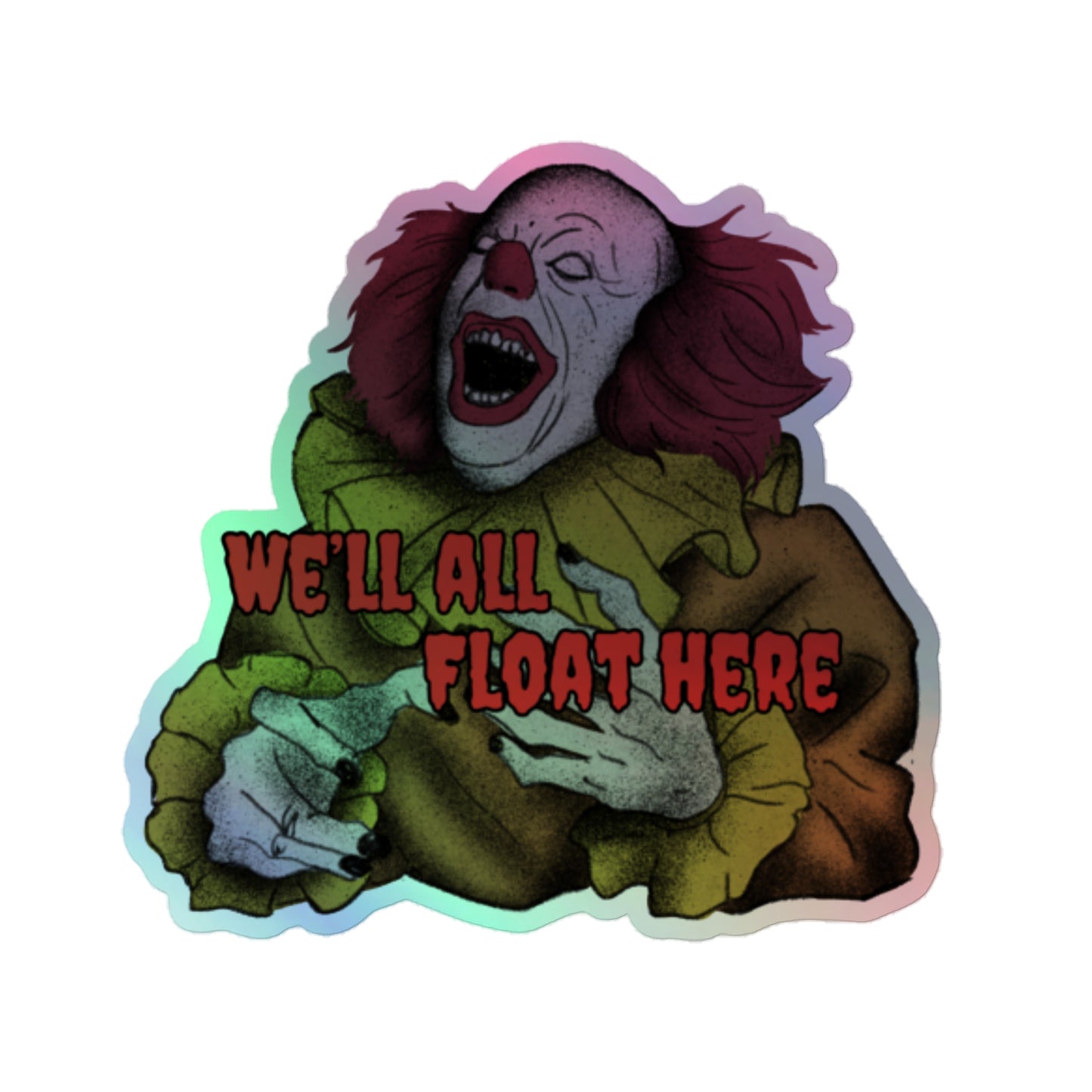 Holographic stickers Pennywise