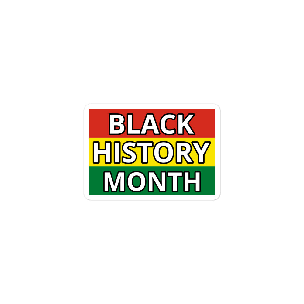 Black History Month Bubble-free stickers