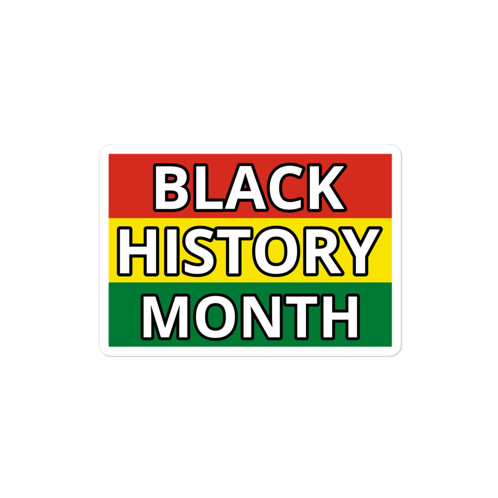 Black History Month Bubble-free stickers