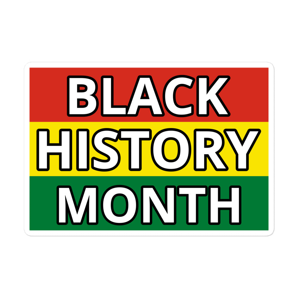 Black History Month Bubble-free stickers