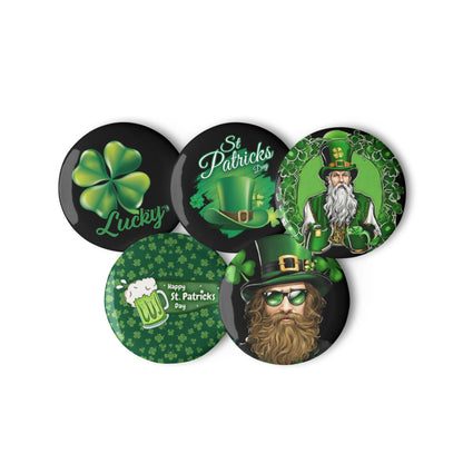 St. Patrick's Day Set of pin buttons