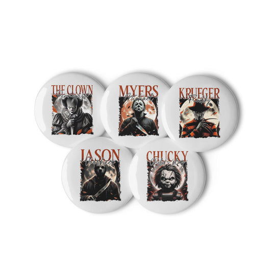 Set of pin buttons Halloween