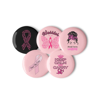 Breast Cancer Awareness Set of Pin Buttons