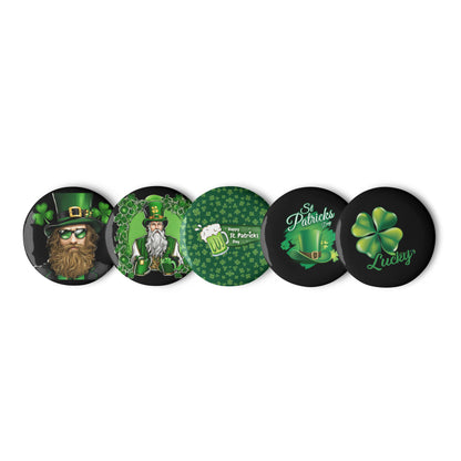 St. Patrick's Day Set of pin buttons