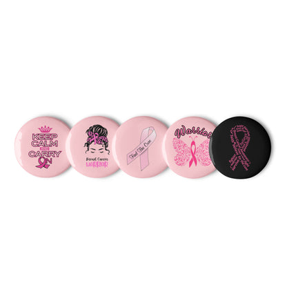 Breast Cancer Awareness Set of Pin Buttons