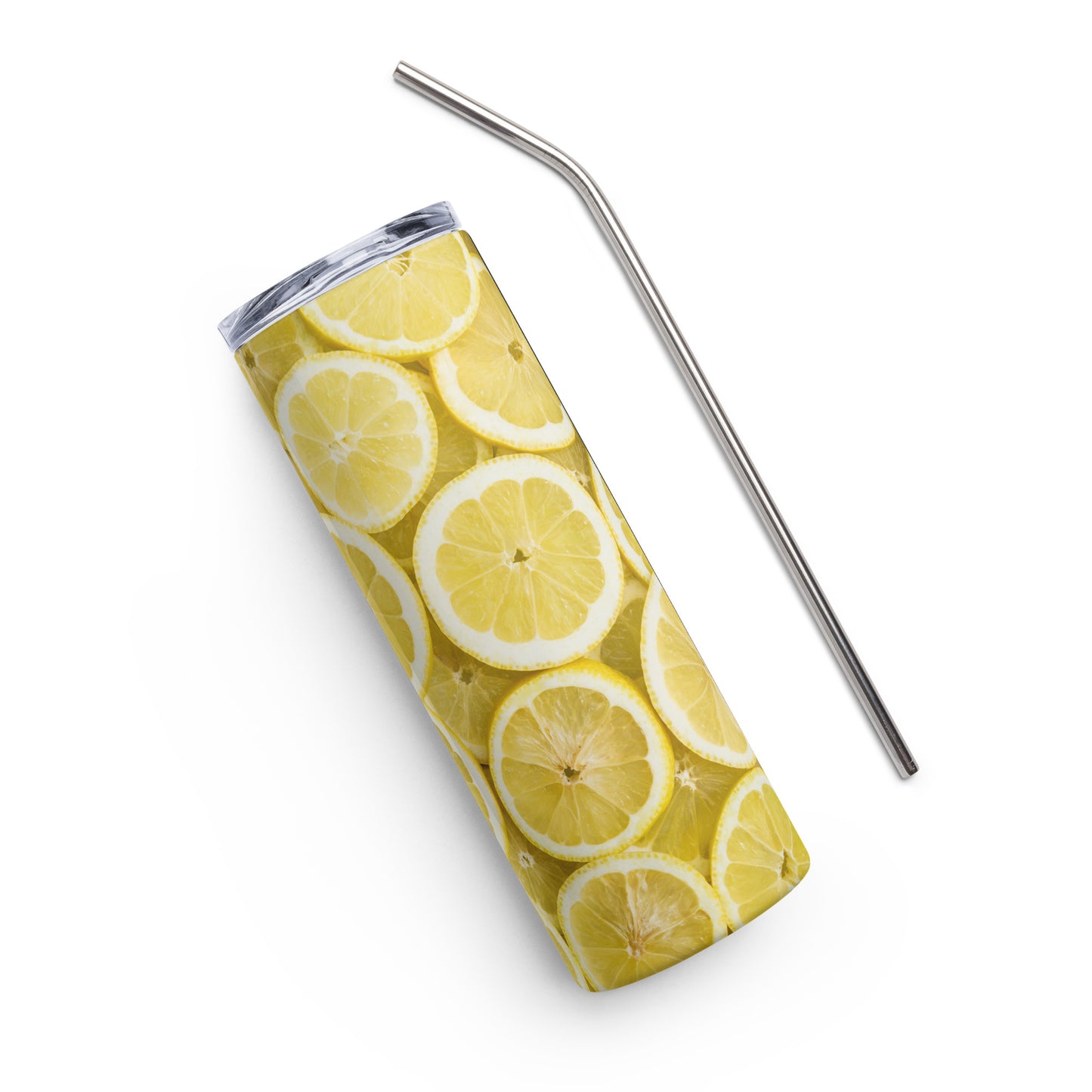 Lemon Stainless Steel Skinny tumbler cup 20 oz