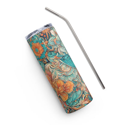 Stainless Steel Tumbler Spring Scene