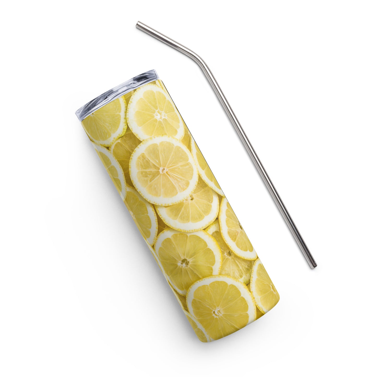 Lemon Stainless Steel Skinny tumbler cup 20 oz