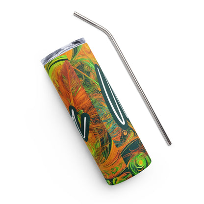 Fluorescent Neon Stainless Steel Tumbler Cup