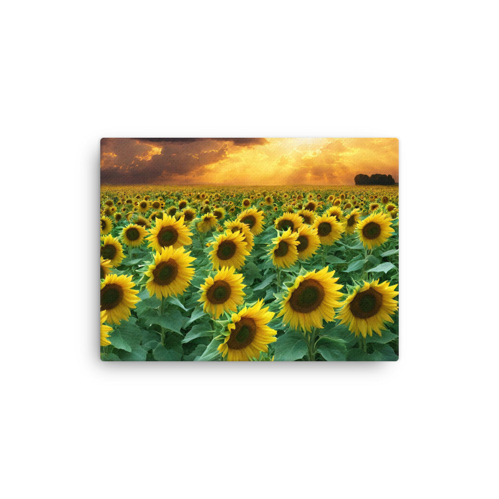 Sunflower Sunset Scene Thin canvas