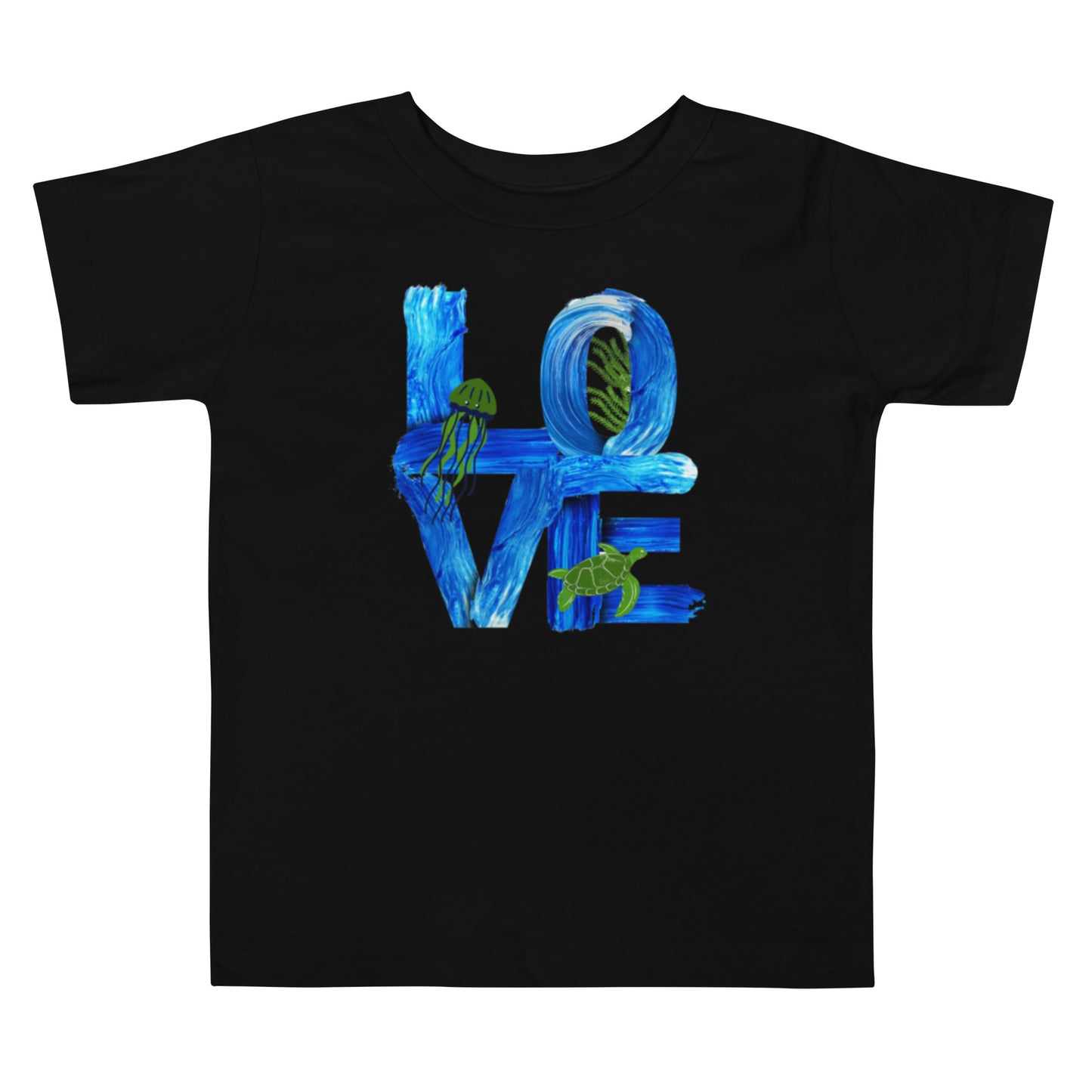 Oceanic LOVE Toddler Short Sleeve Tee Shirt Custom Print on Demand