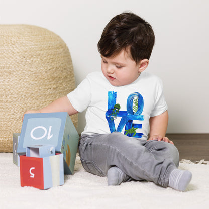 Oceanic LOVE Toddler Short Sleeve Tee Shirt Custom Print on Demand