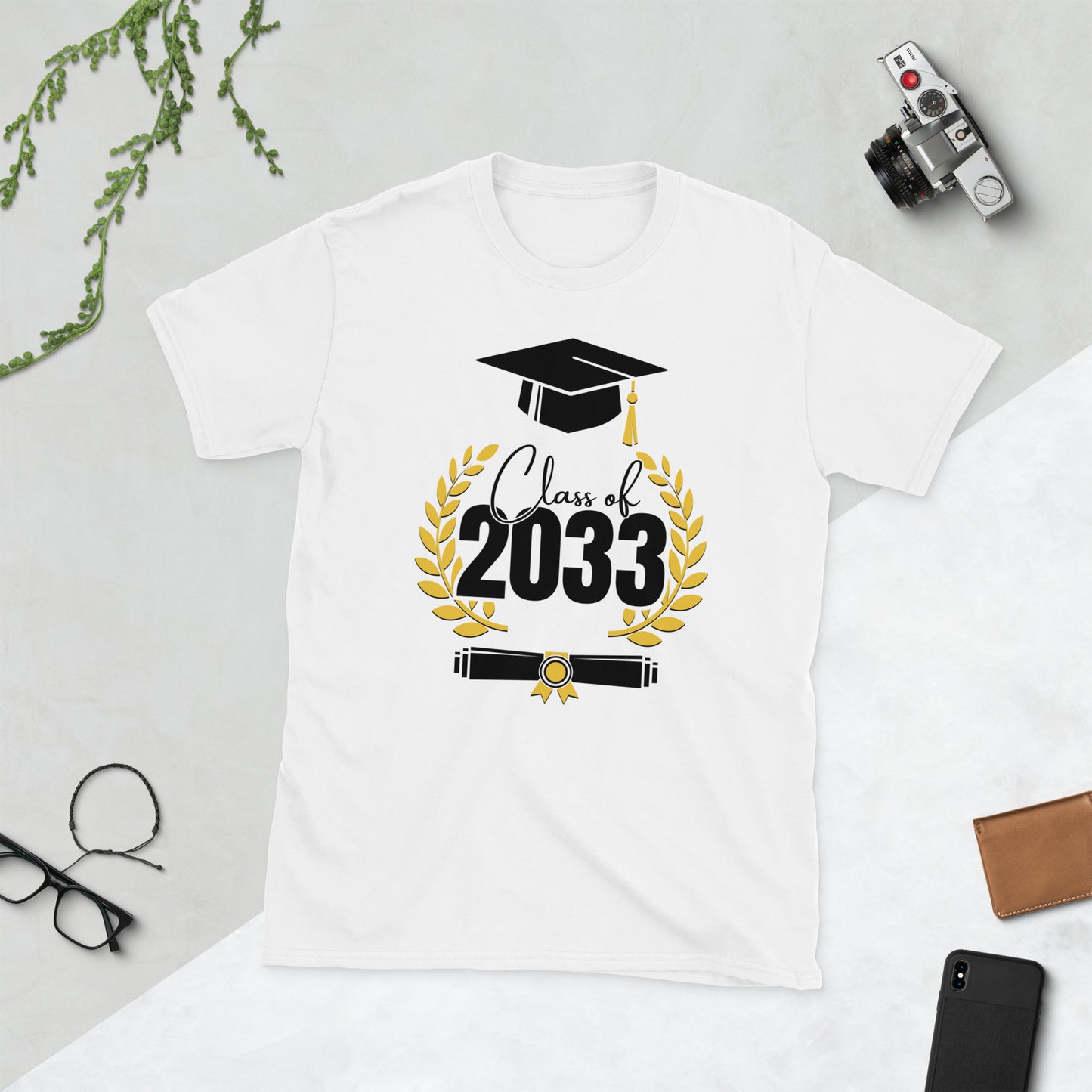 Short-Sleeve Unisex T-Shirt Class of 2033