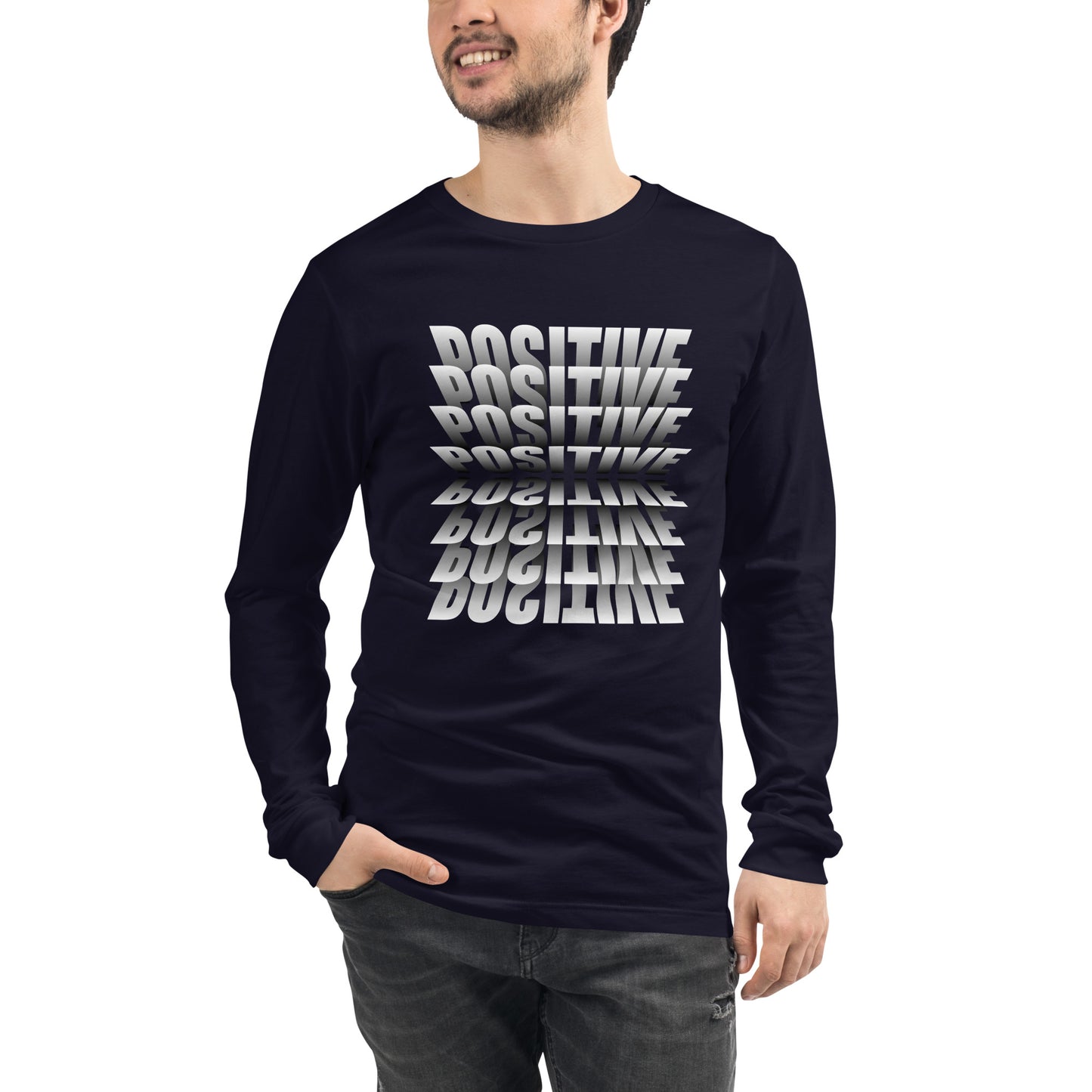 Unisex Long Sleeve Positive Tee Shirt Unisex Clothing Men's Apparel Women's Apparel