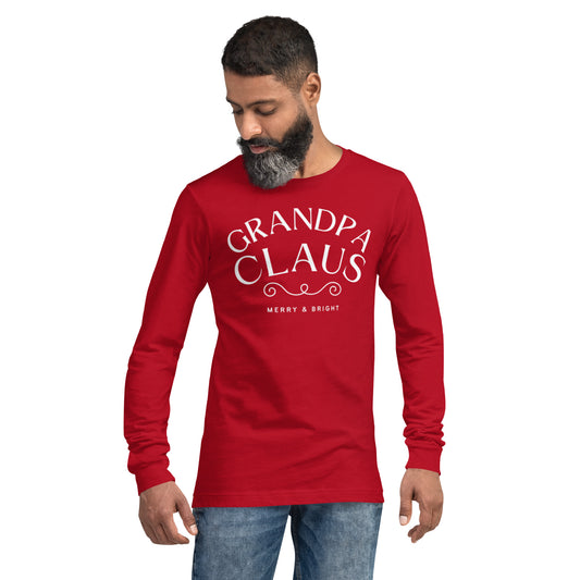 Grandpa Matching Family Unisex Long Sleeve Holiday Tee