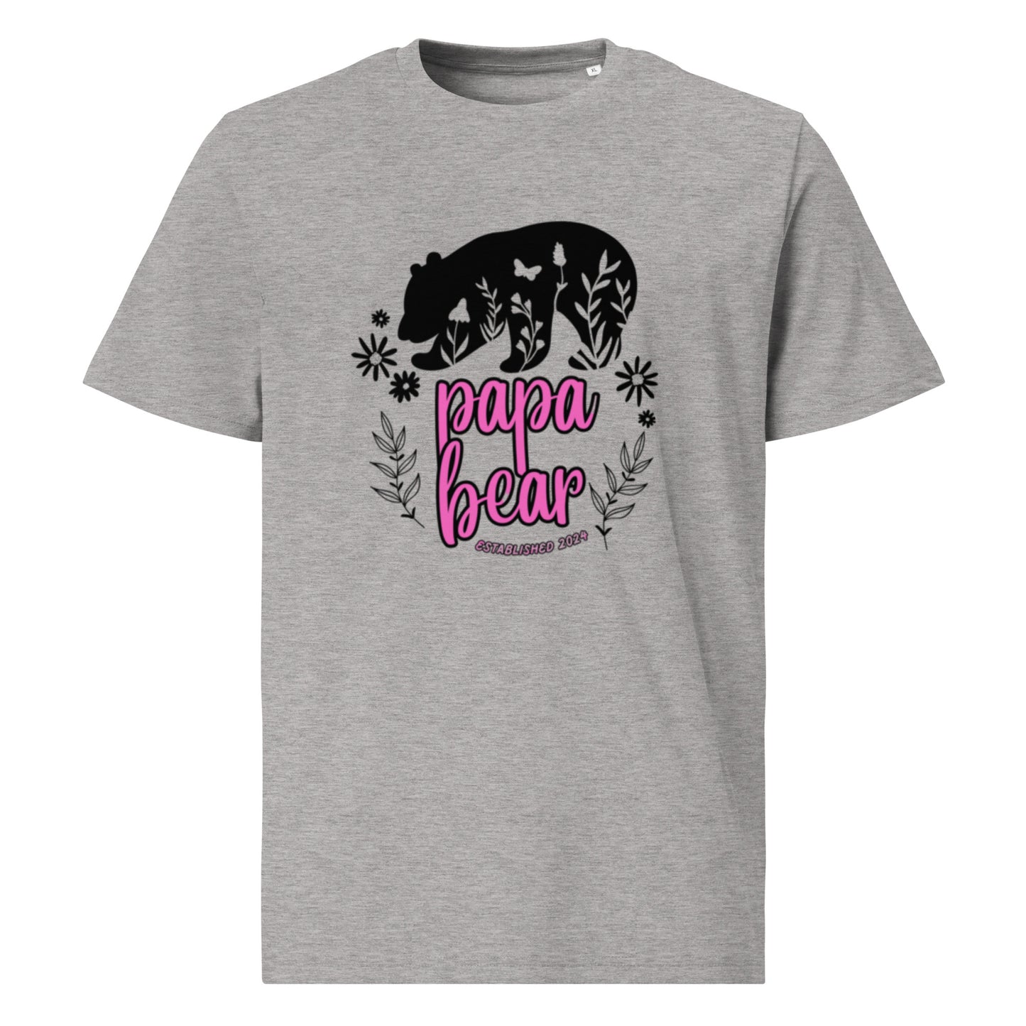 Pink Papa Bear 2024Unisex organic cotton t-shirt