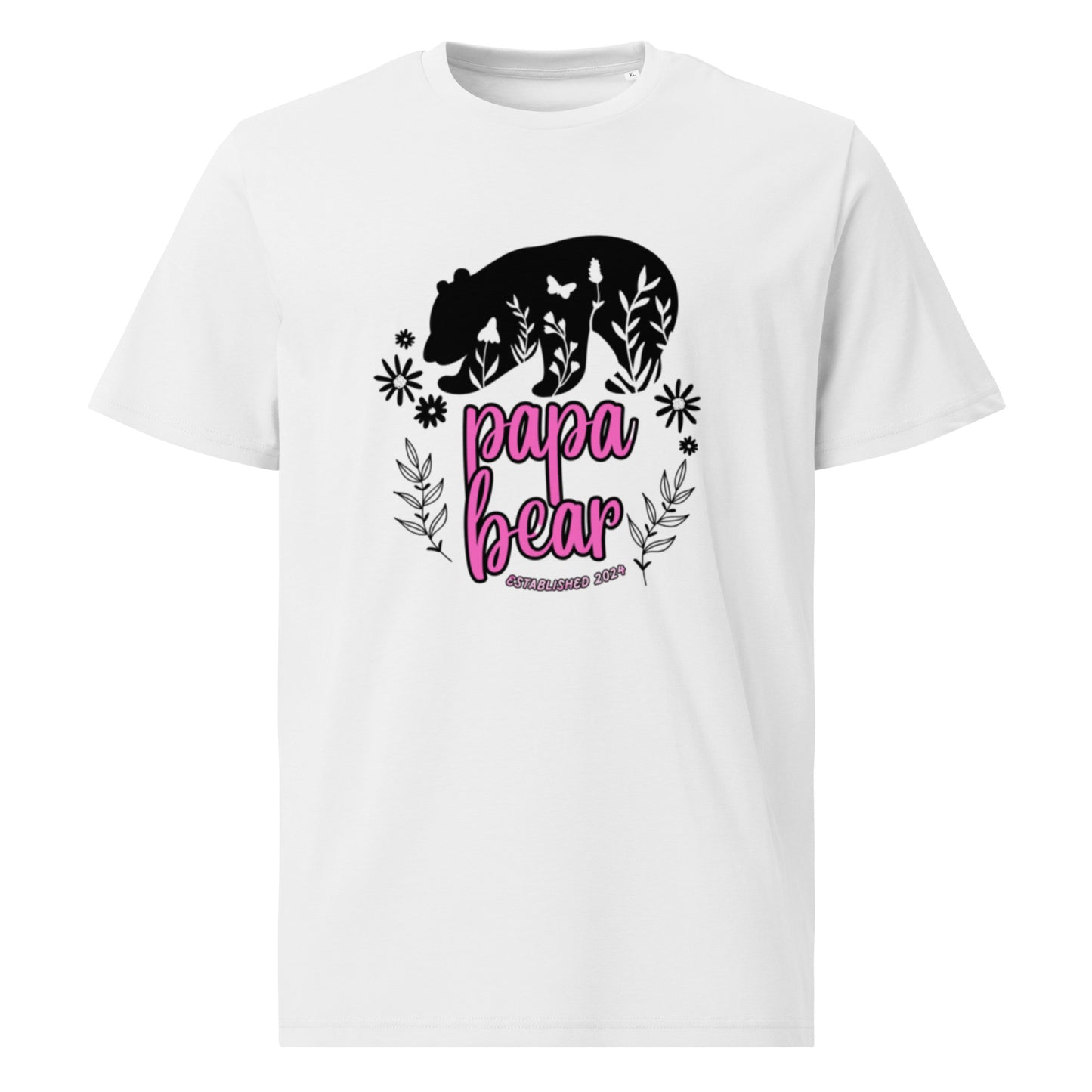 Pink Papa Bear 2024Unisex organic cotton t-shirt