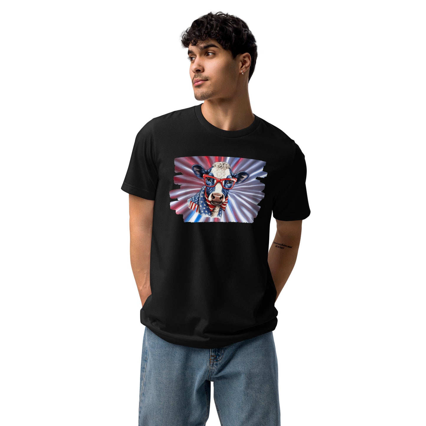 American Cow Unisex Staple Eco t-shirt Custom Design