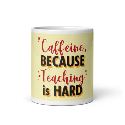 Teachers White Glossy Mug