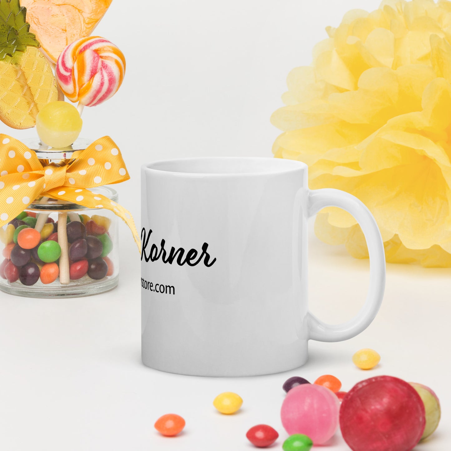 Kelsey's Korner White Glossy Mug