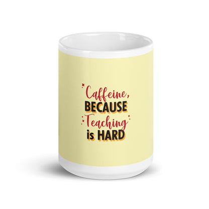 Teachers White Glossy Mug